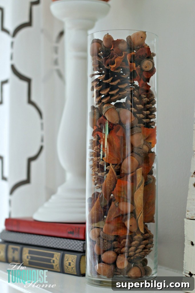 DIY Planked Pallet Mantel Decor for Fall 6 Planked Pallet Fall Mantel | The Turquoise Home