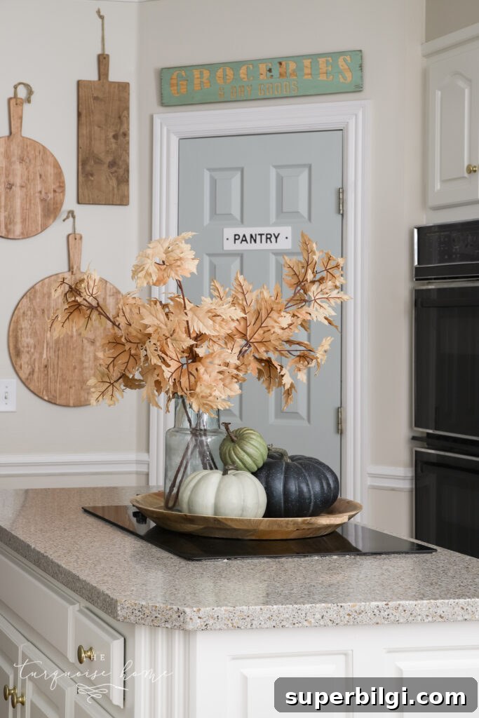 11 Fall Decor Ideas to Make Your Home Cozy 10 Autumn leaves in wooden bowl