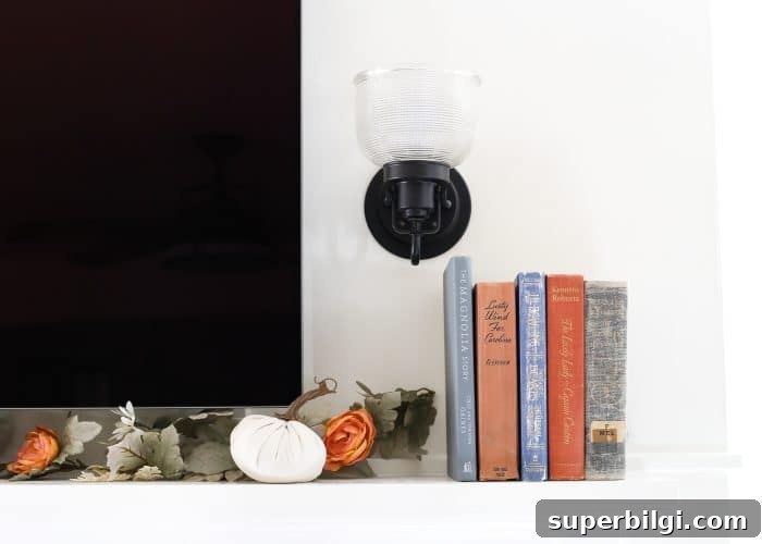11 Fall Decor Ideas to Make Your Home Cozy 25 Fall mantel with colorful books