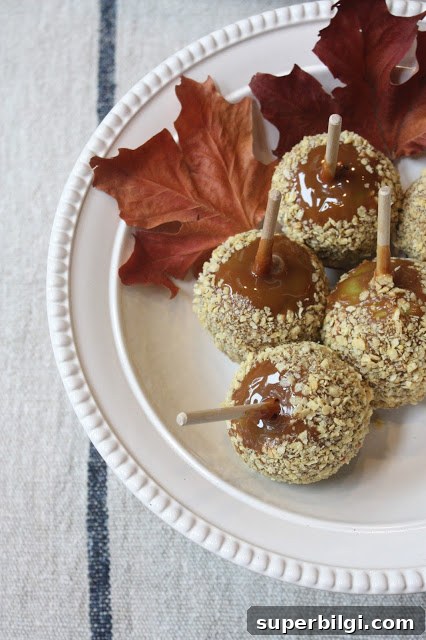 11 Fall Decor Ideas to Make Your Home Cozy 5 Caramel apples add a sweet fall touch