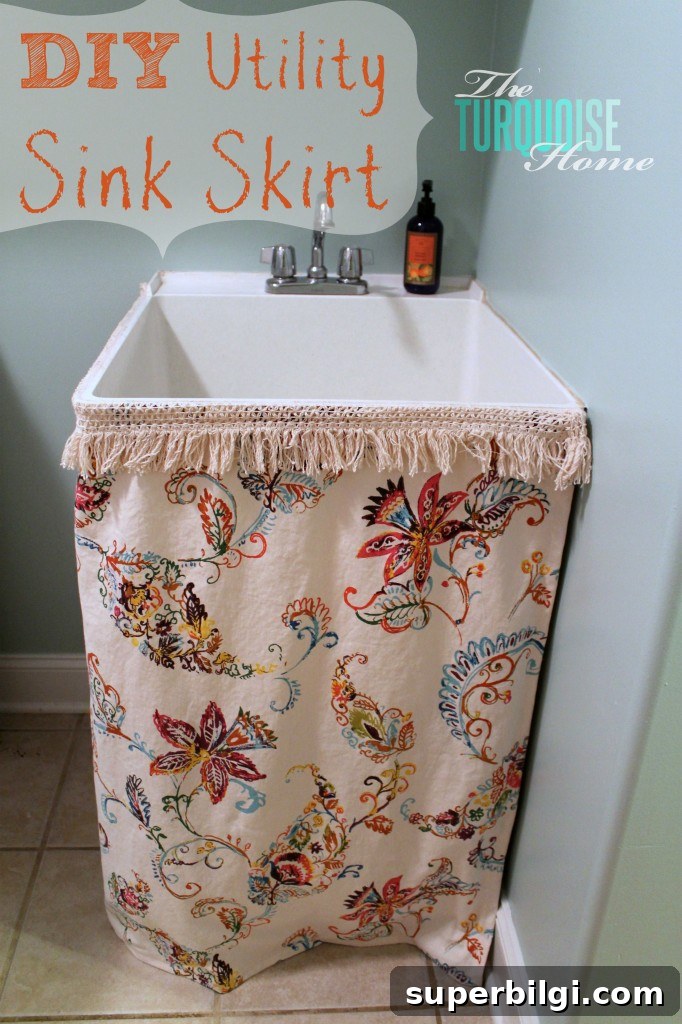 DIY Utility Sink Skirt: Hide Pipes and Refresh Your Laundry Room 2 DIY-Utility-Sink-Skirt