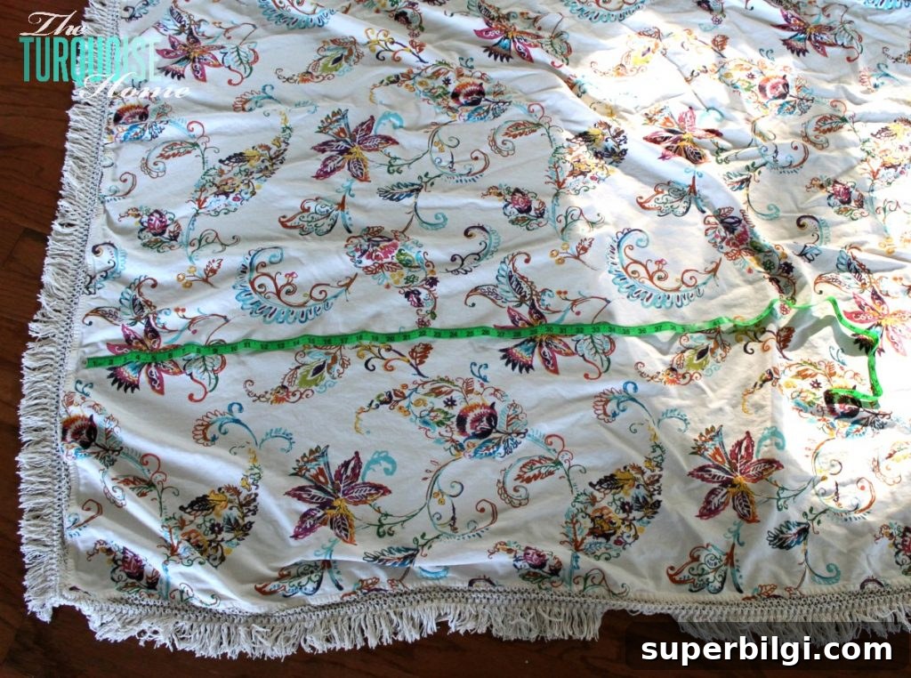 DIY Utility Sink Skirt: Hide Pipes and Refresh Your Laundry Room 3 white-antigua-world-market-fabric