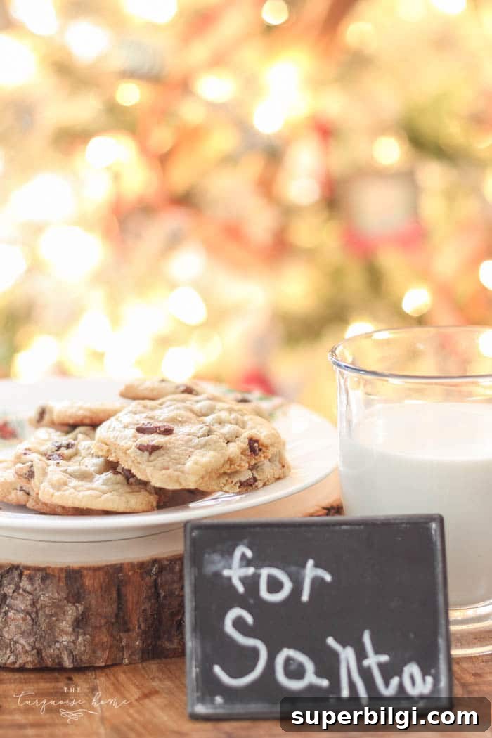 Free Chalkboard-Style Chocolate Chip Cookie Recipe Printable 5 Chocolate Chip Cookie Recipe FREE Printable! Perfect for Santa's midnight snack!