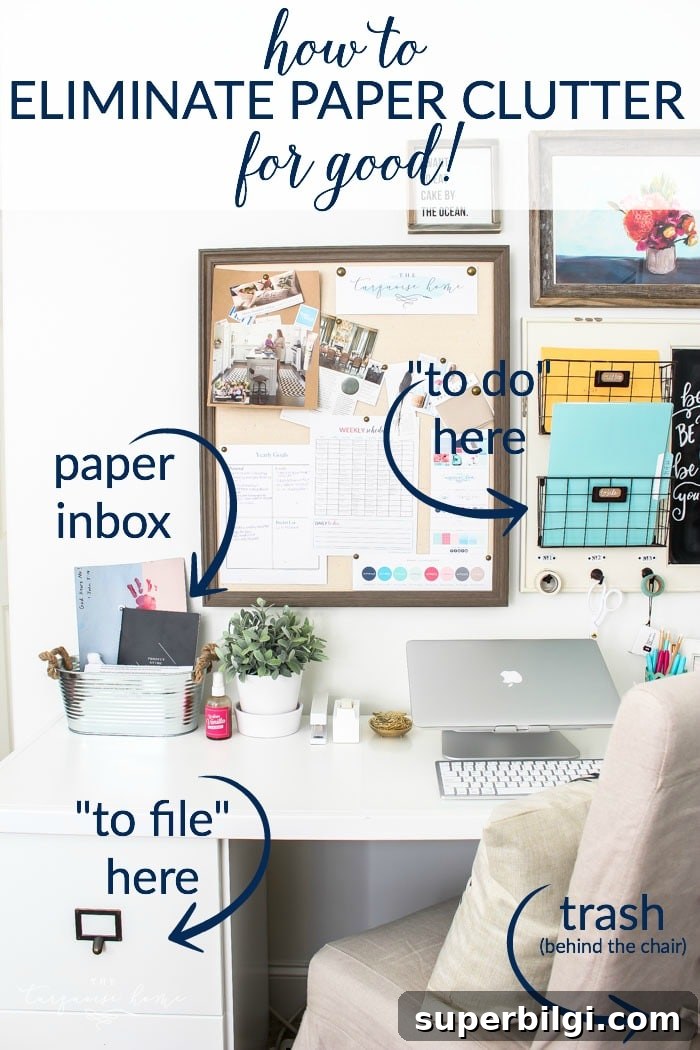 Two Rules That Finally Eliminate Paper Clutter 4 How to Eliminate Paper Clutter for Good! | 30 days to Less of a Hot Mess
