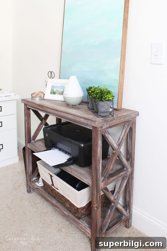 How to Declutter Your Home in 5 Practical Steps 7 printer stand