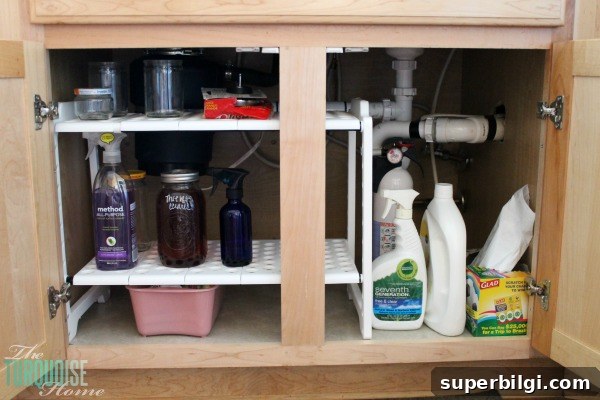 5 Smart Kitchen Organization Tips to Maximize Space 3 Under the cabinet kitchen storage | 30 Days to Less of a Hot Mess