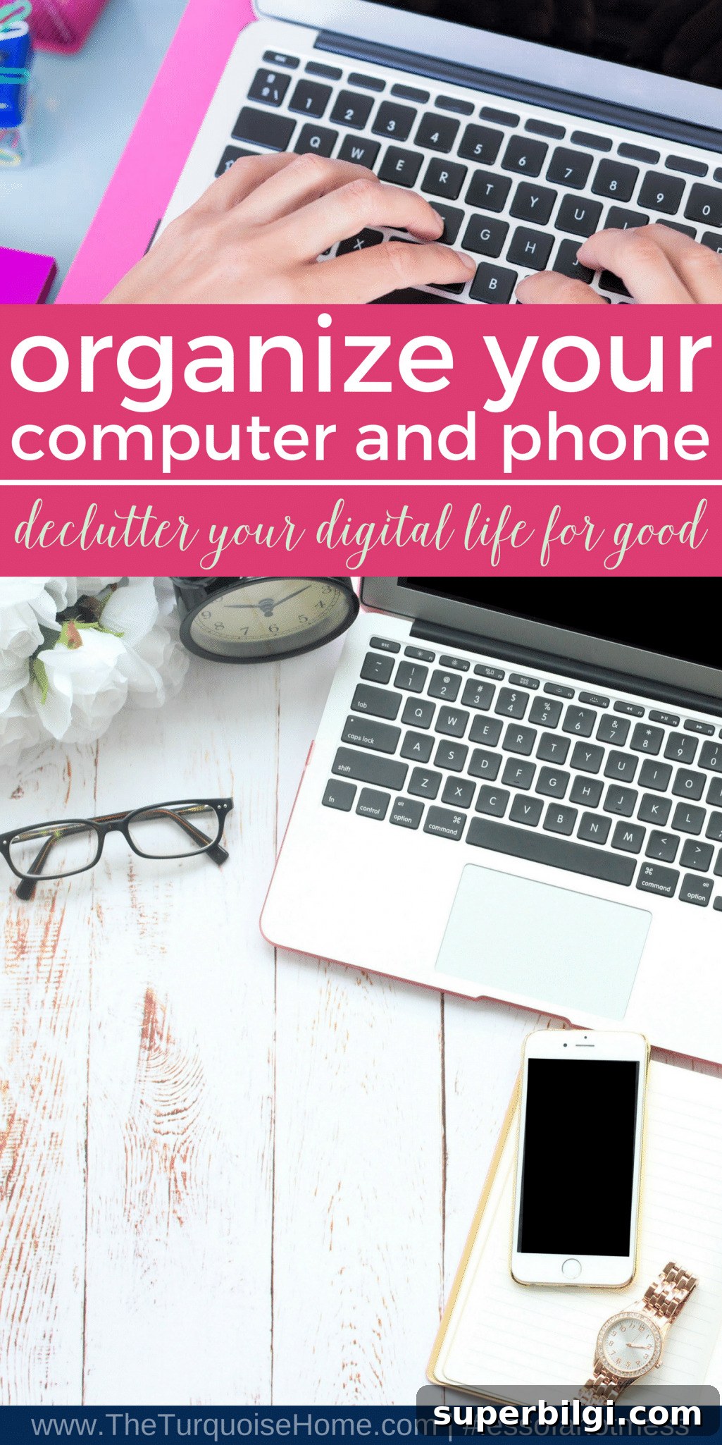 Organize Phone and Computer: Declutter Files, Apps, Photos 5 How to Organize your Phone and Computer | declutter your digital life