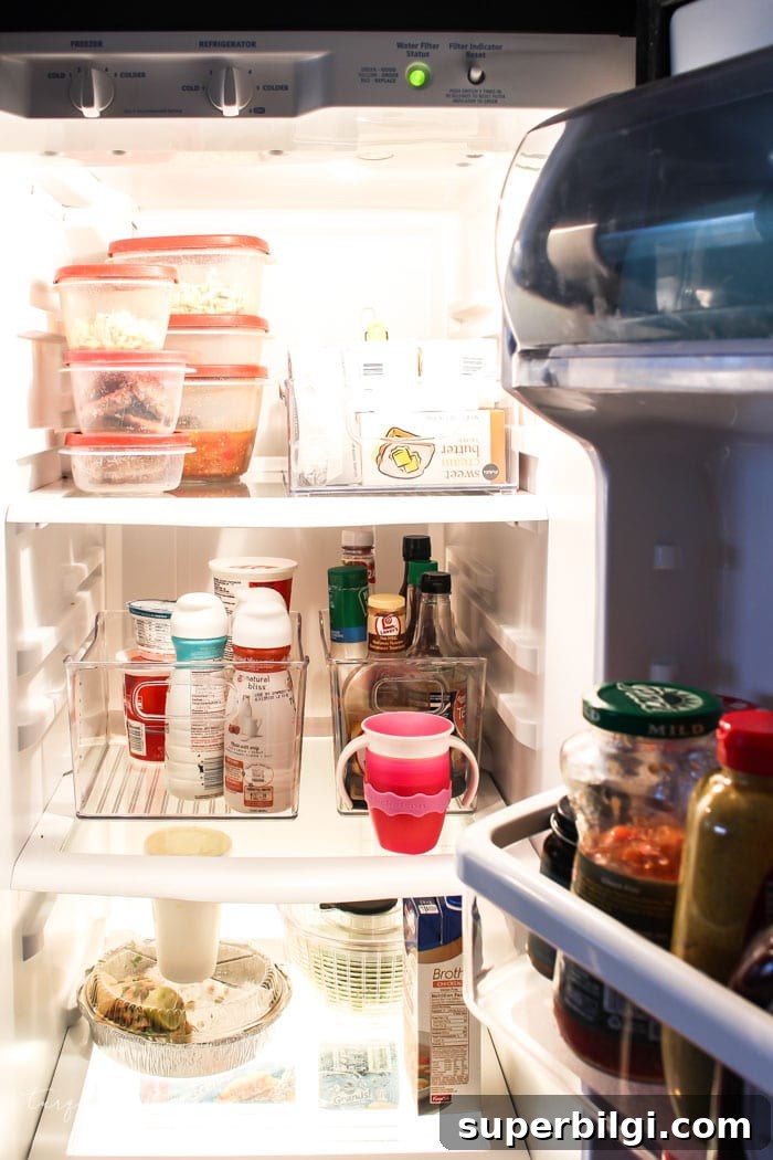 Fridge Organization Tips to Maximize Space 2 Tips for Refrigerator Organization | 30 Days to Less of a Hot Mess