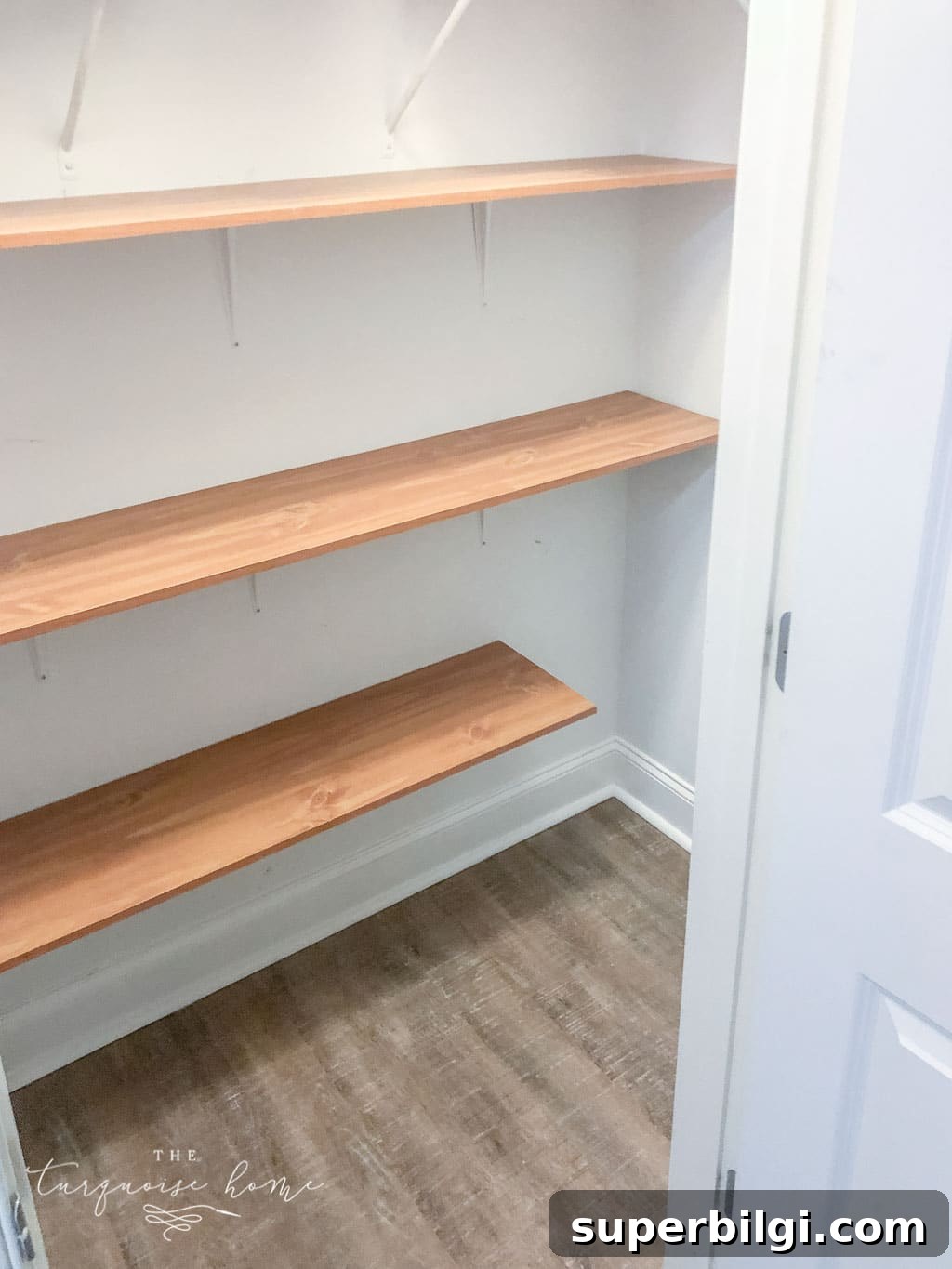 Organize a Home With No Storage: Space-Saving Solutions 8 Utilize vertical space in a closet to make a DIY Pantry space!