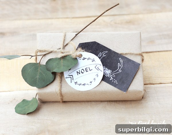 Free Printable Christmas Gift Tags to Personalize Presents 9 Free printable Christmas gift tags!
