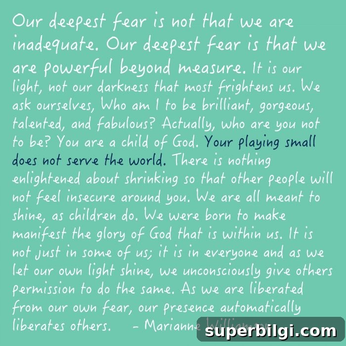 "Our Deepest Fear ..." | Be Strong Be Brave Be Fearless you are never alone. | My Word of the Year