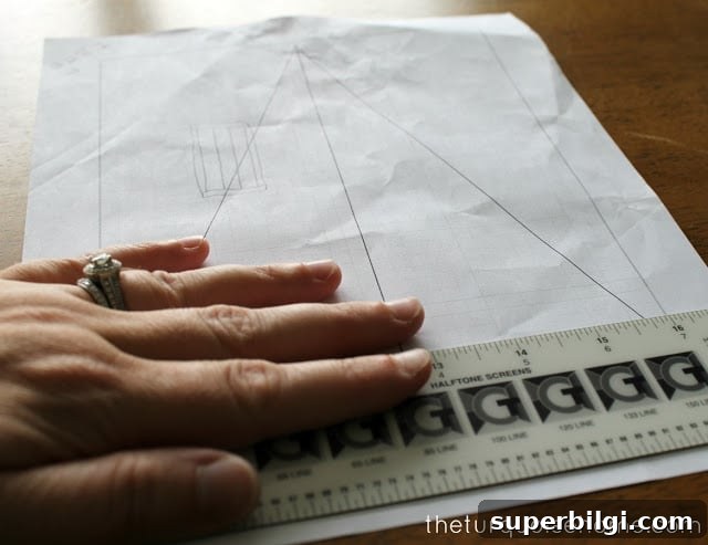 measuring for diy bunting