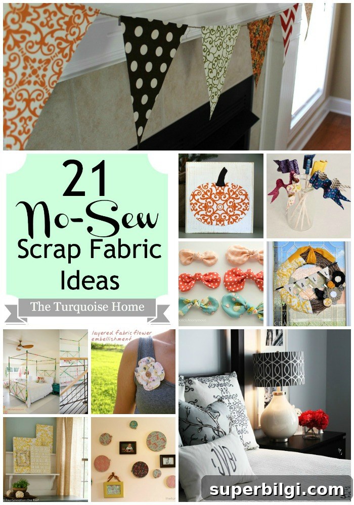 21 No-Sew Fabric Scrap Projects to Make This Weekend 2 21 No-Sew Fabric Scrap Ideas
