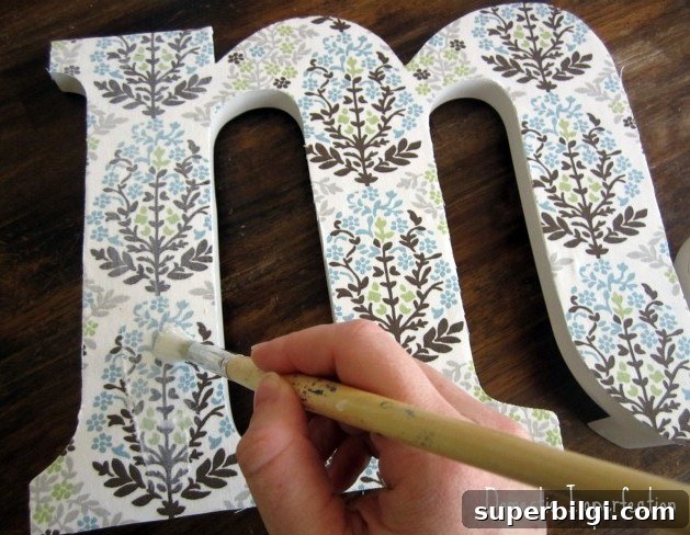 21 No-Sew Fabric Scrap Projects to Make This Weekend 14 Fabric-Covered Initial