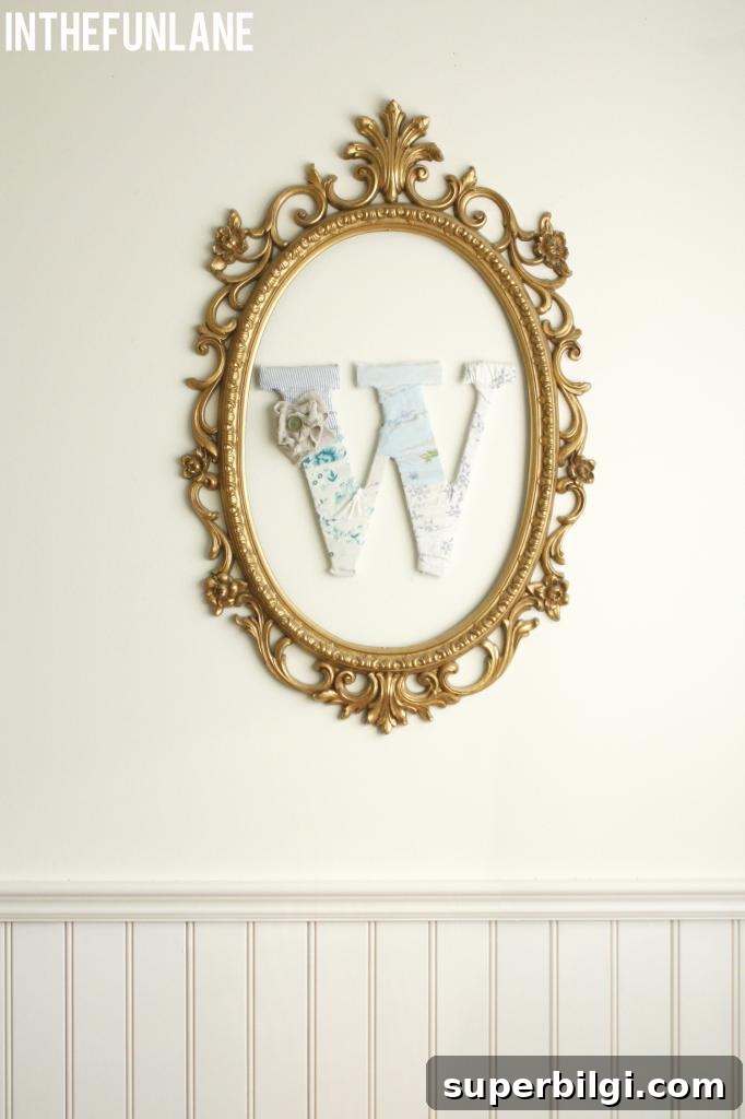 21 No-Sew Fabric Scrap Projects to Make This Weekend 20 Wrapped Fabric Letter