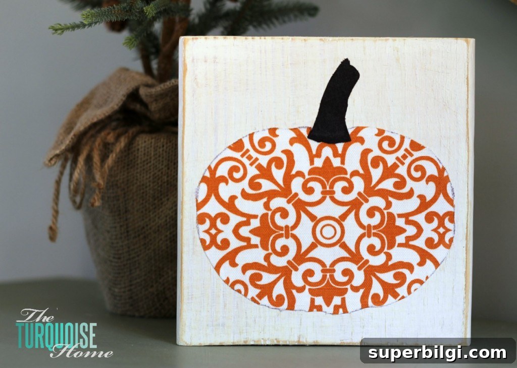 21 No-Sew Fabric Scrap Projects to Make This Weekend 3 "Scrappy" Pumpkin Fall Decor