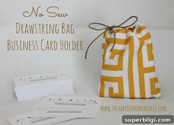 21 No-Sew Fabric Scrap Projects to Make This Weekend 23 no-sew-drawstring-bag
