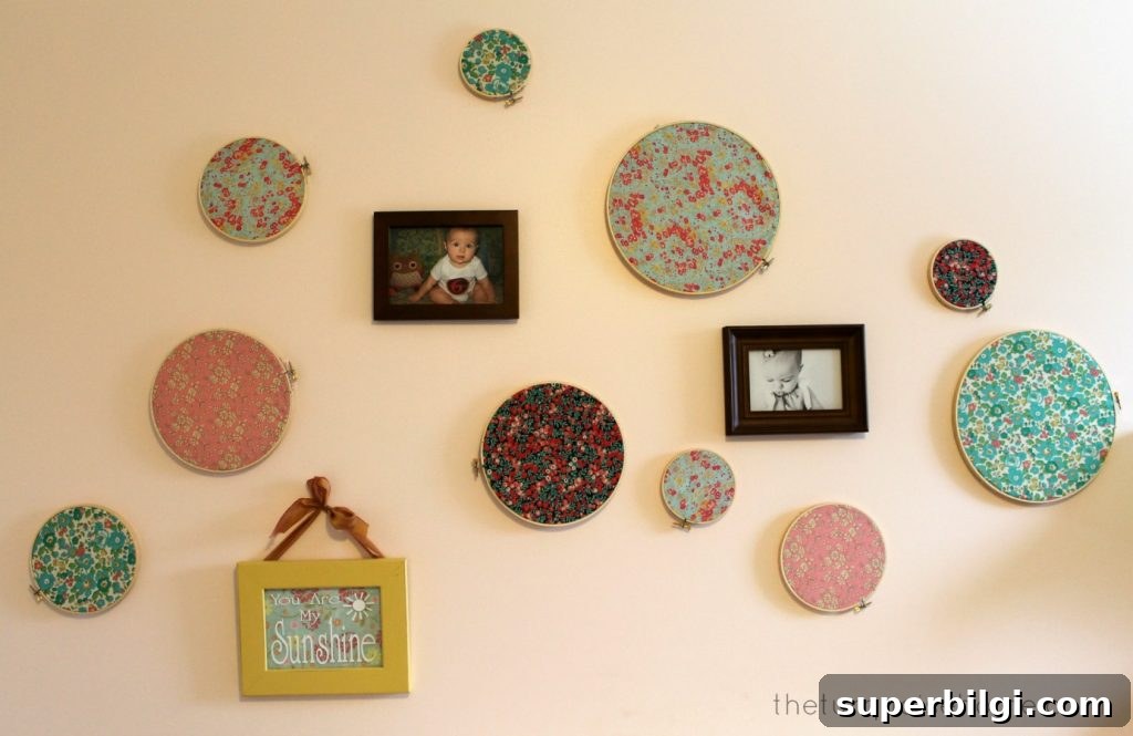 21 No-Sew Fabric Scrap Projects to Make This Weekend 10 Embroidery Hoops with Fabric