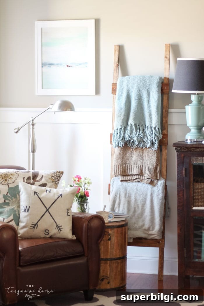 How to Make a DIY Blanket Ladder