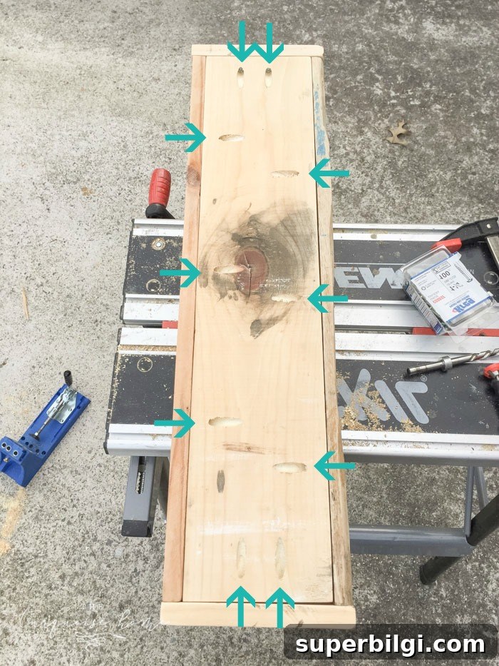DIY Wooden Box Centerpiece Ideas for Table and Wedding Decor 4 I'm in love!! I'm going to make this project ASAP! DIY Farmhouse Wooden Box Centerpiece | Kreg Jig | Woodworking | Rustic Home Decor | Farmhouse Decor