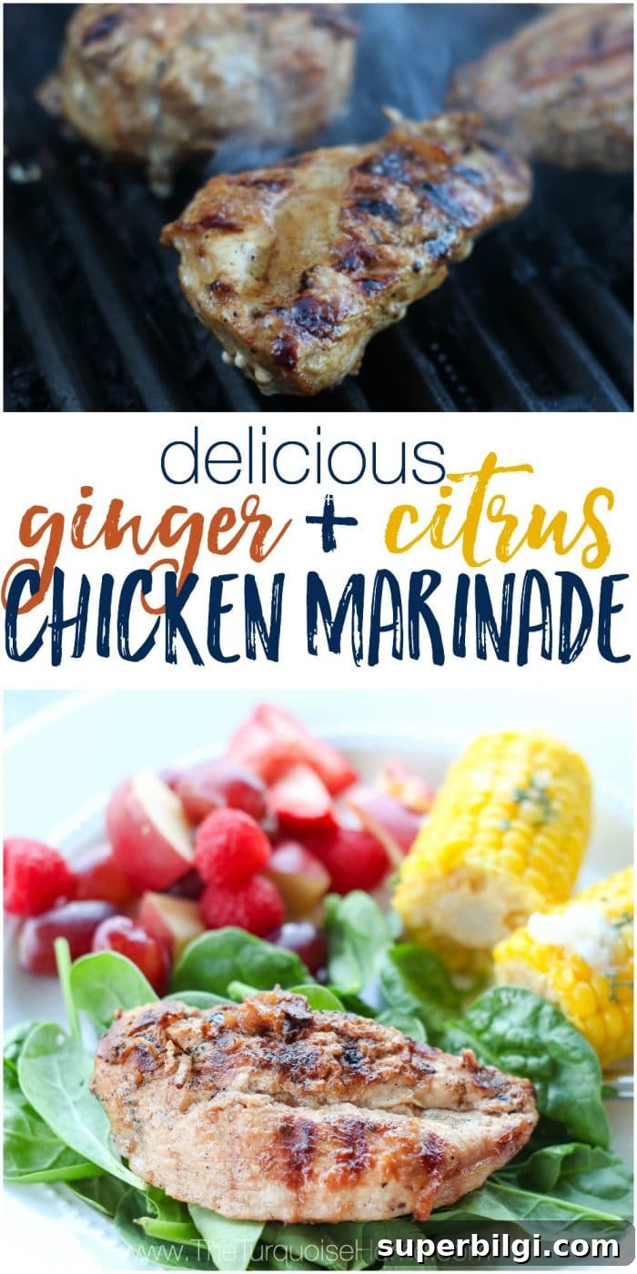 Zesty Ginger and Citrus Marinade for Chicken 9 This ginger and citrus marinade pairs perfectly with grilled chicken. The marinade is an easy essential oil recipe that tastes amazing!! Grab this and 9 other ways to rock your next cookout with essential oils!