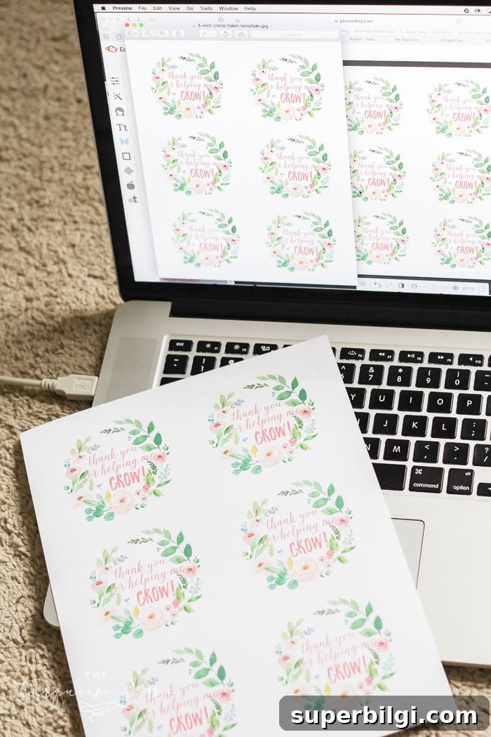 Teacher Gift Ideas: DIY Planters with Free Printable Tags 7 Printable 'Thank you for helping me grow' tag examples