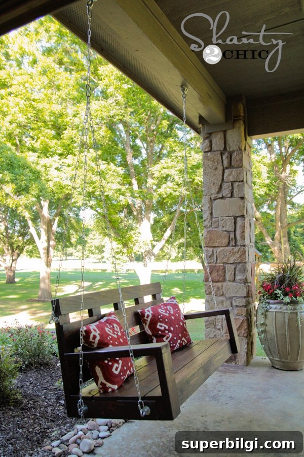 Front Porch Decorating Ideas to Boost Curb Appeal 7 DIY porch swing plans reference