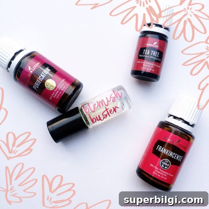 My Favorite Beauty Products for Hair, Skin, and Nails 3 Who likes blemishes? Especially at 40 years old! This awesome blemish busting roll-on with essential oils! knocks them out in just a day!