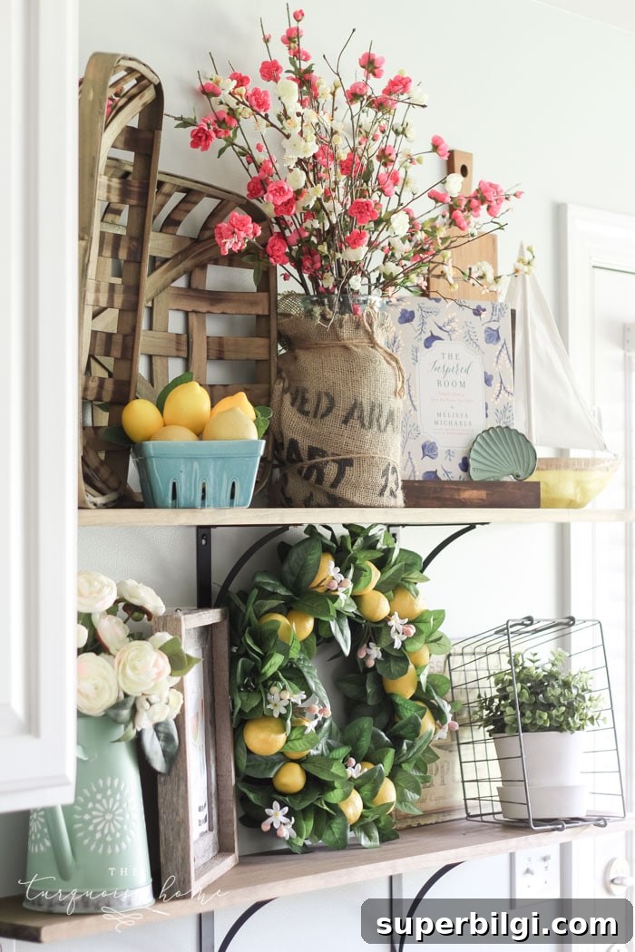 Simply gorgeous navy and turquoise in this summer home tour. Inspiration to create a home you love! | My Summer House