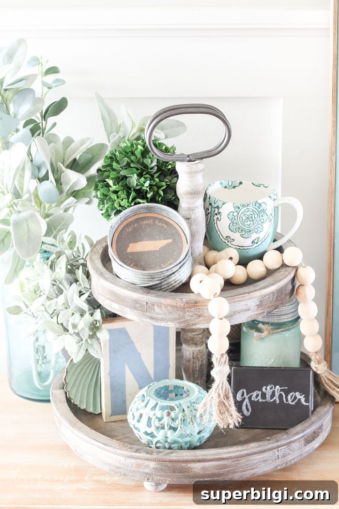 Super cute DIY Wood Bead Garland with Tassels is so easy and fun to make! Cheap, too!!