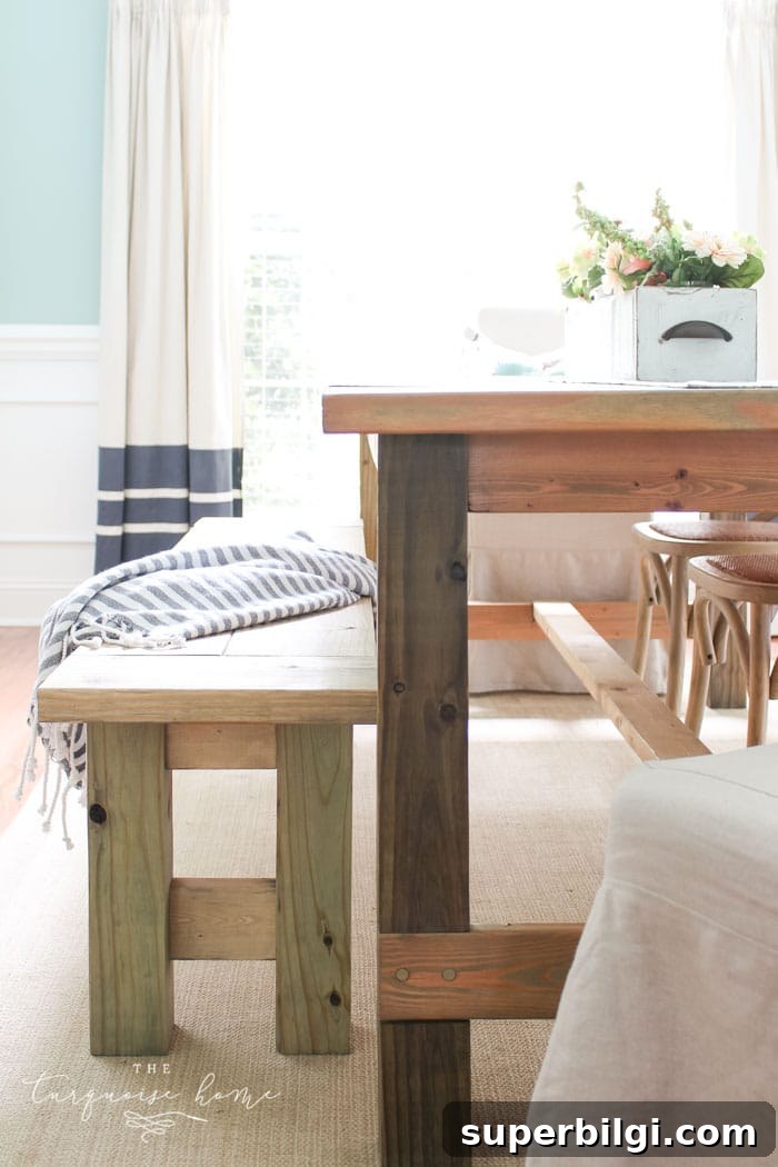 DIY Farmhouse Bench: Build One for Under $40 13 Amazing!! Build this DIY Farmhouse Bench for less than $40!