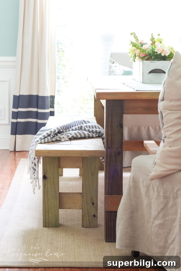 DIY Farmhouse Bench: Build One for Under $40 3 Amazing!! Build this DIY Farmhouse Bench for less than $40!