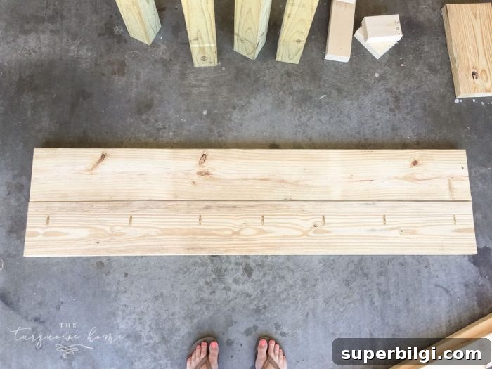 DIY Farmhouse Bench: Build One for Under $40 5 img 21091 7