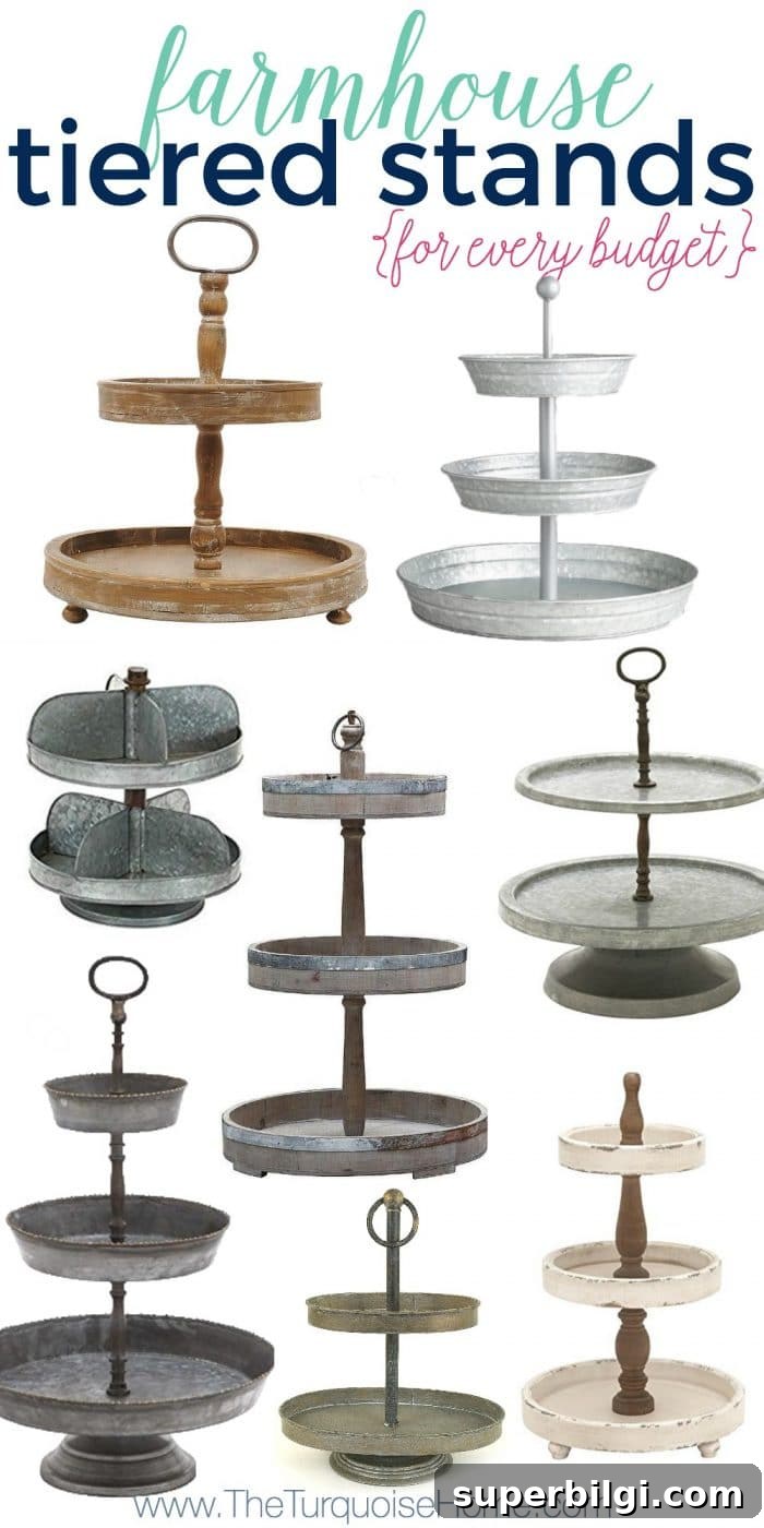 Farmhouse Tiered Stands: Affordable Picks for Any Budget 4 Farmhouse Tiered Stands for every budget!