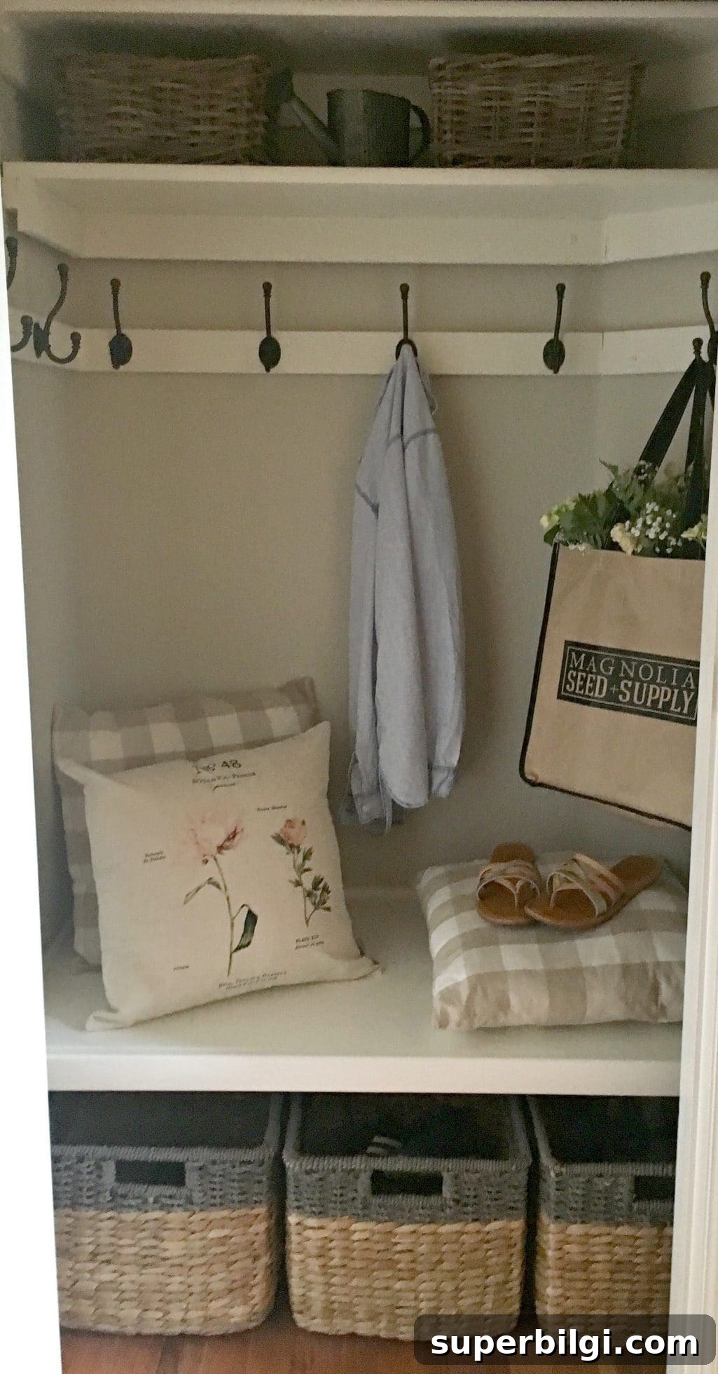 20 Mudroom Ideas for a Stylish, Functional Entryway 14 Hall Closet Mudroom Idea
