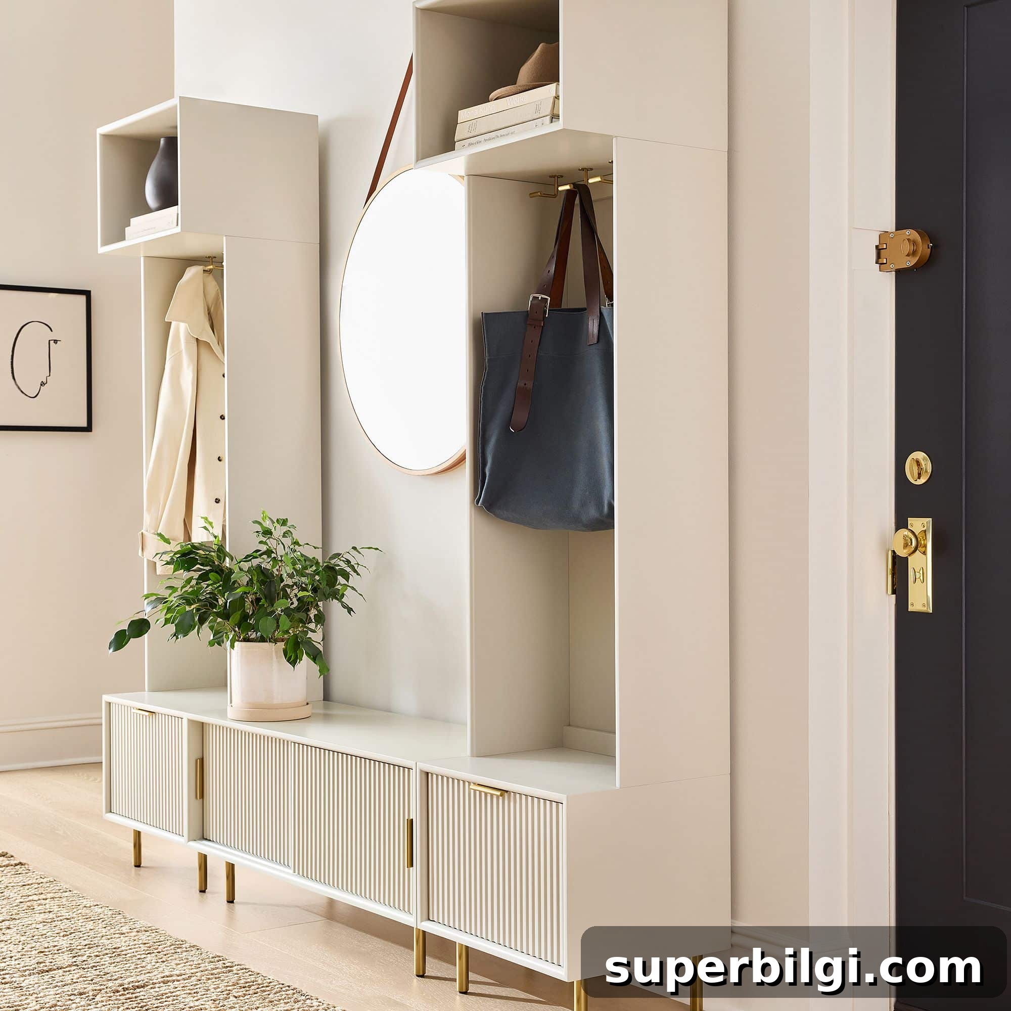 20 Mudroom Ideas for a Stylish, Functional Entryway 8 west elm Quinn locker