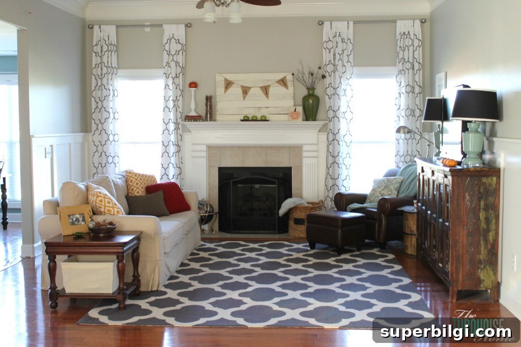 Fall Home Tour: Festive Autumn Decorating Ideas 14 Happy Fall-i-Days Home Tour | TheTurquoiseHome.com