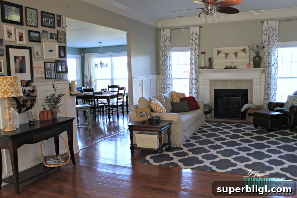 Fall Home Tour: Festive Autumn Decorating Ideas 21 Happy Fall-i-Days Home Tour | TheTurquoiseHome.com