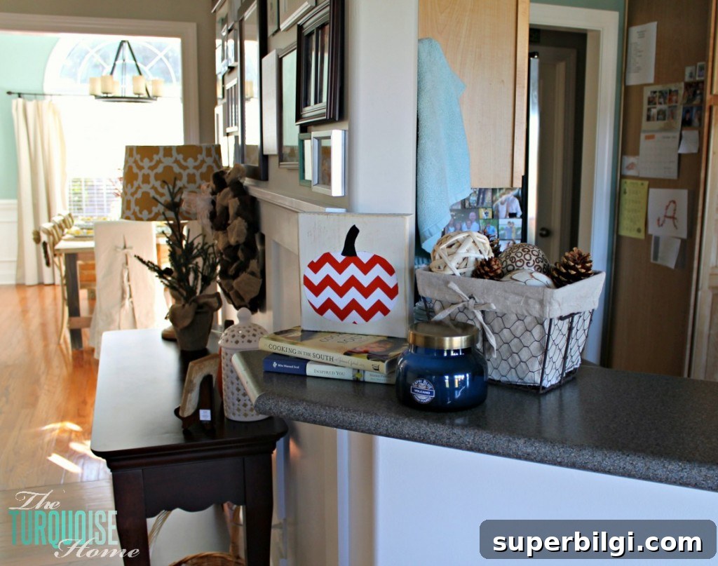 Fall Home Tour: Festive Autumn Decorating Ideas 24 Happy Fall-i-Days Home Tour | TheTurquoiseHome.com