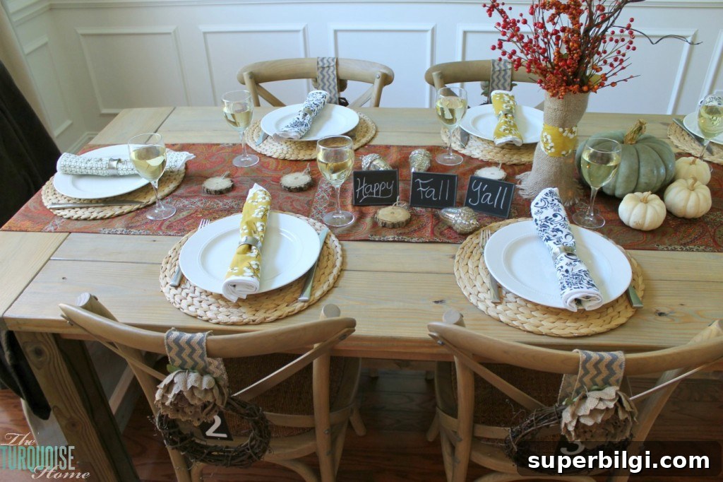 Fall Home Tour: Festive Autumn Decorating Ideas 4 Happy Fall-i-Days Home Tour | TheTurquoiseHome.com