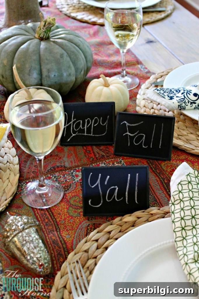 Fall Home Tour: Festive Autumn Decorating Ideas 5 Happy Fall-i-Days Home Tour | TheTurquoiseHome.com