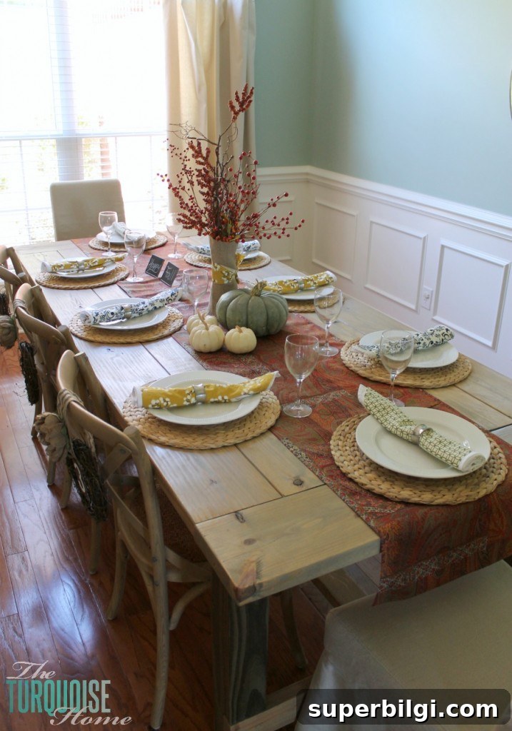 Fall Home Tour: Festive Autumn Decorating Ideas 7 Happy Fall-i-Days Home Tour | TheTurquoiseHome.com