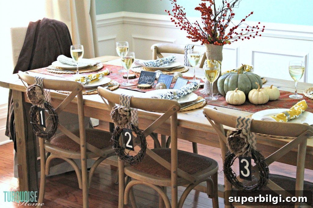 Fall Home Tour: Festive Autumn Decorating Ideas 8 Happy Fall-i-Days Home Tour | TheTurquoiseHome.com