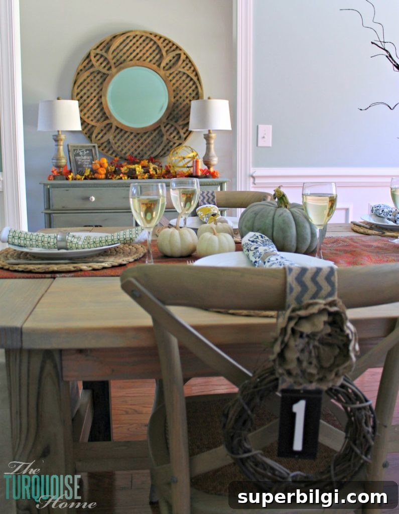 Fall Home Tour: Festive Autumn Decorating Ideas 9 Happy Fall-i-Days Home Tour | TheTurquoiseHome.com