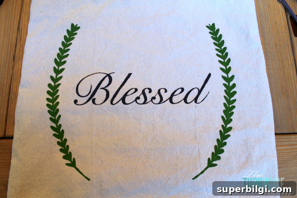 How to Stencil a Drop Cloth Pillow Cover 8 DIY Stenciled Drop Cloth Pillow #diy #dropcloth #silhouette