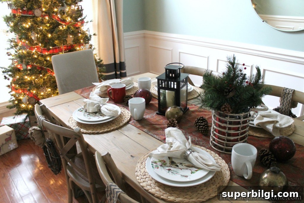 Christmas Home Tour 2013: Pretty in Plaid 29 Christmas Home Tour 2013: Pretty in Plaid - find all the details at TheTurquoiseHome.com