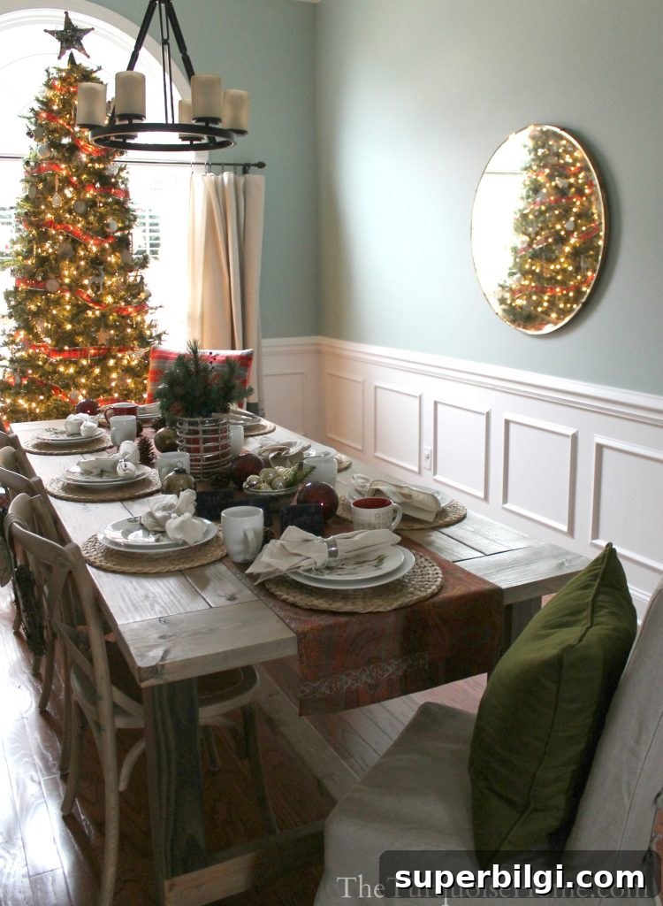 Christmas Home Tour 2013: Pretty in Plaid 31 Christmas Home Tour 2013: Pretty in Plaid - find all the details at TheTurquoiseHome.com