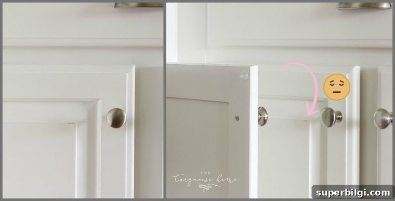 Painted Kitchen Cabinets 2 Years Later: How They Hold Up 3 These DIY Painted Kitchen cabinets are holding up so well, except for a couple little dings here and there!