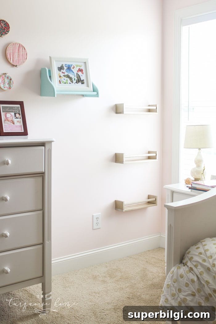 Turn IKEA Spice Racks into Stylish Bookshelves 6 These Ikea Spice Racks are super easy to install!