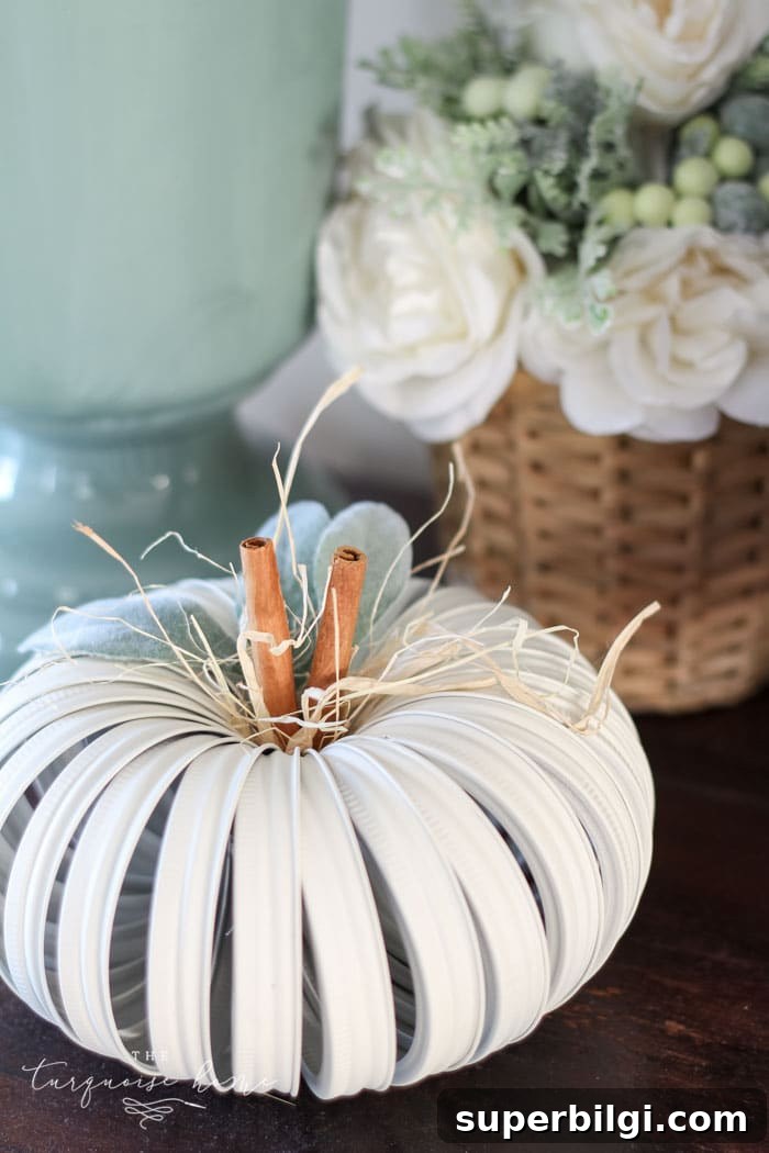 DIY Mason Jar Lid Pumpkin Decorations for Fall 7 mason jar lid pumpkin craft